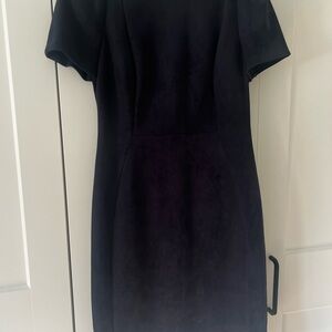 Elegant Navy Blue Office Dress